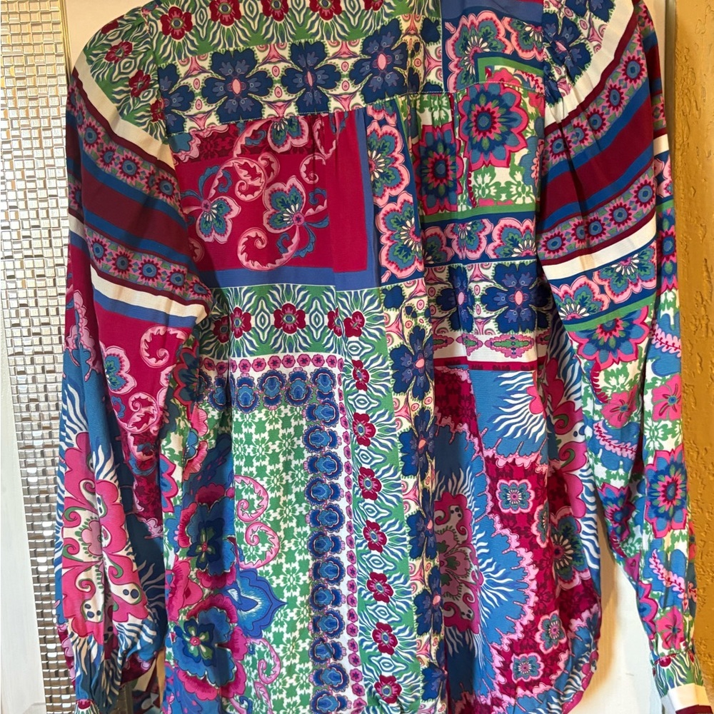 Fifteen Twenty Multicolor Floral Chloe blouse - Picture 5 of 6